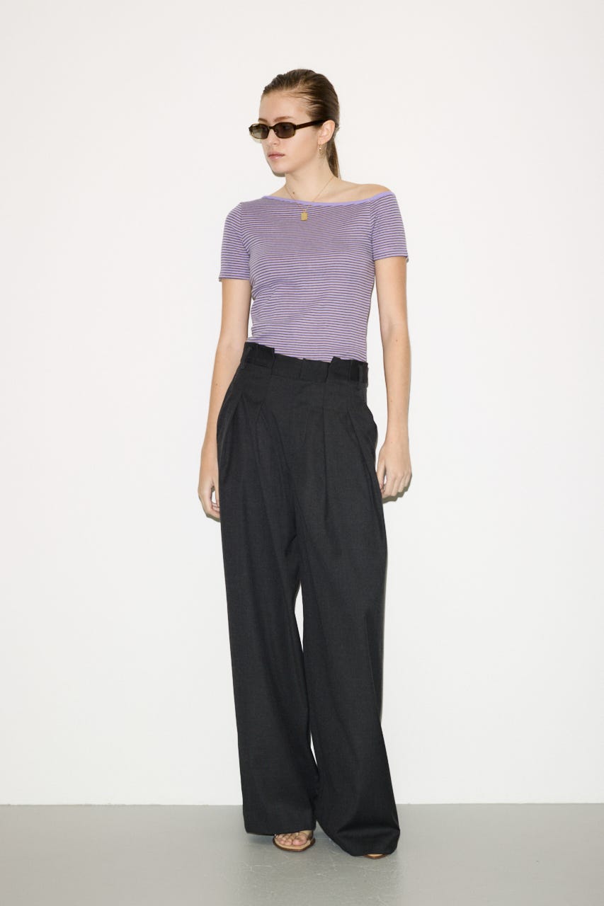 【THROW】MillerxTHROW ONESHOULDER トップス M/PUR FREE
