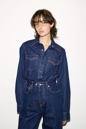 【THROW】PK LONG SLEEVE DENIM シャツ