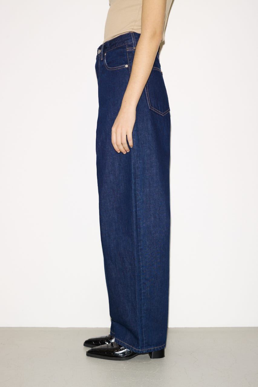 【THROW】J／W ADJUST CURVE DENIM パンツ D/BLU 0