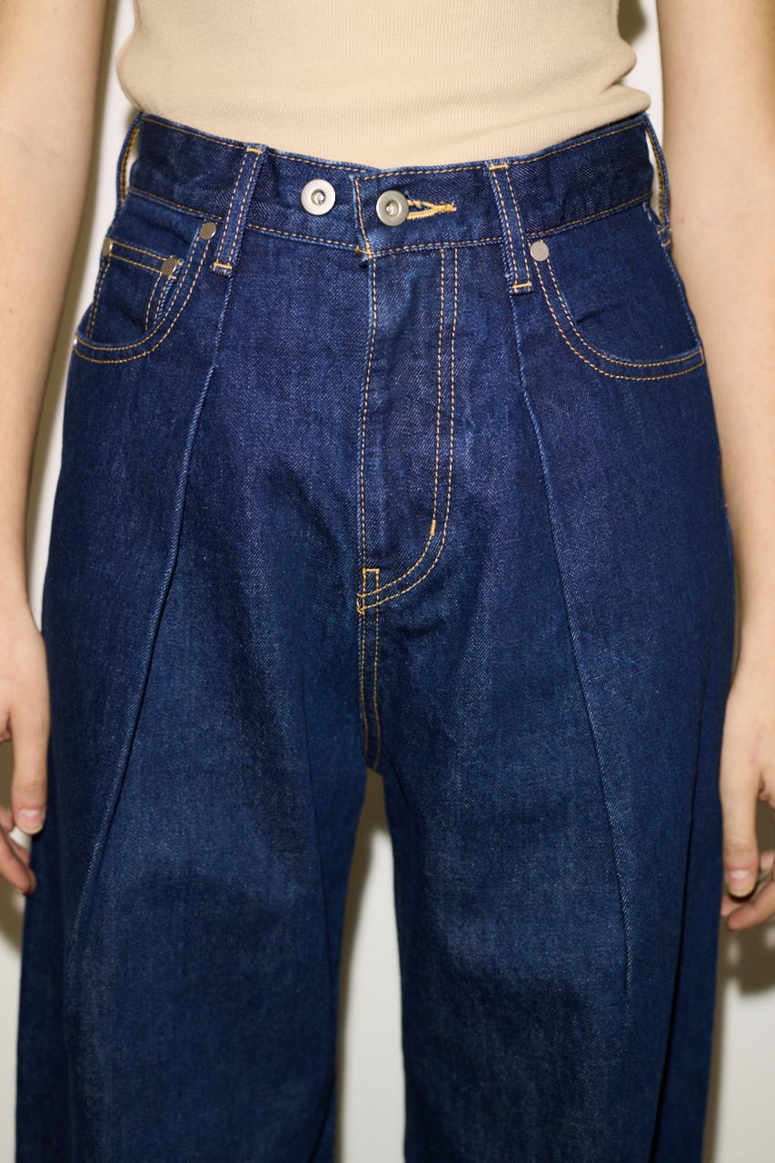 【THROW】J／W ADJUST CURVE DENIM パンツ D/BLU 0