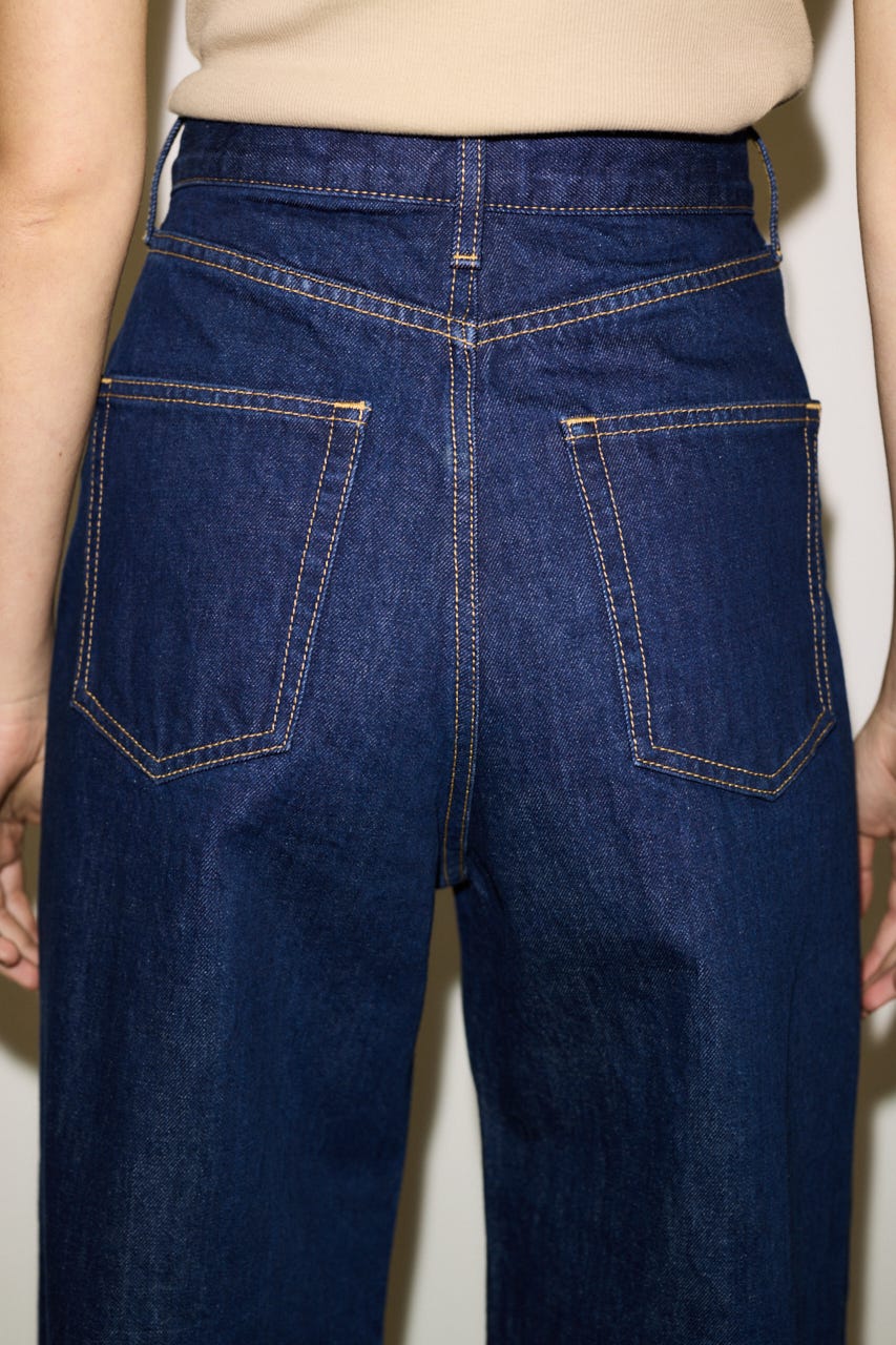 【THROW】J／W ADJUST CURVE DENIM パンツ D/BLU 0