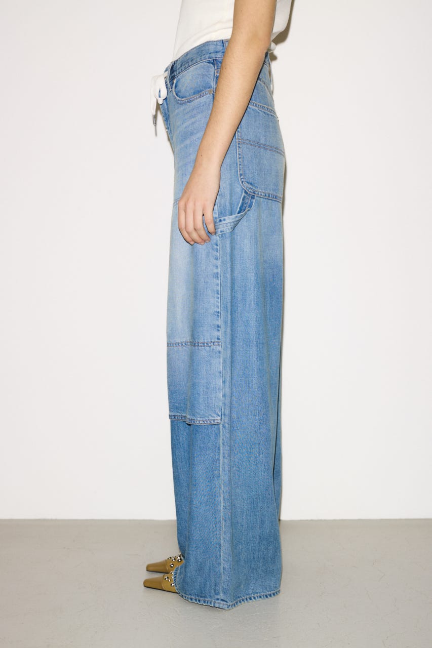 【THROW】PAINTER TENCEL WIDE PT-AB L/BLU 1