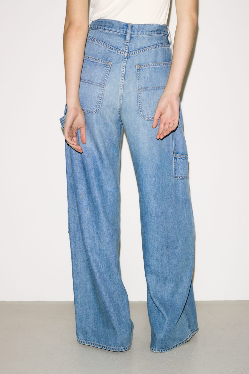 【THROW】PAINTER TENCEL WIDE PT-AB L/BLU 1