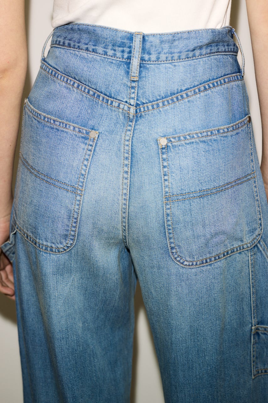 【THROW】PAINTER TENCEL WIDE PT-AB L/BLU 1