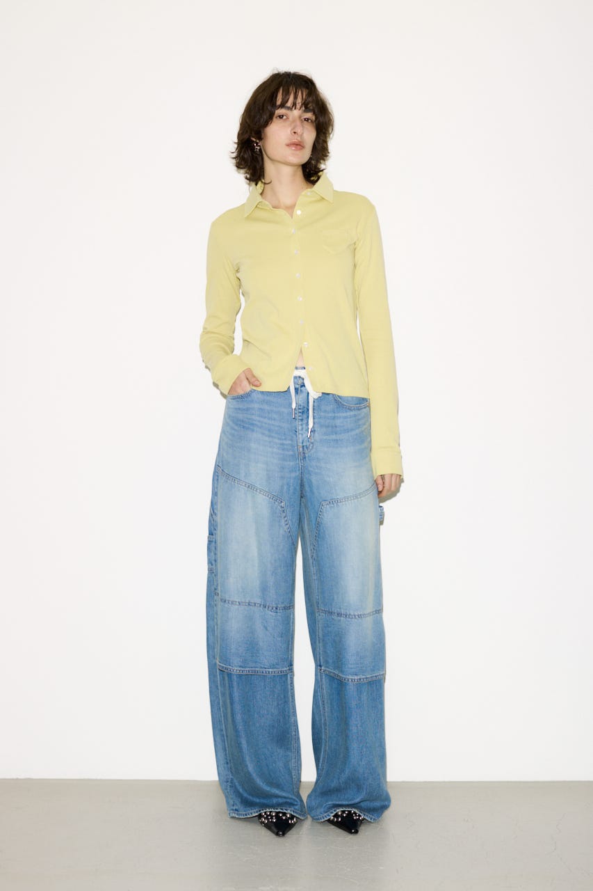 【THROW】PAINTER TENCEL WIDE PT-AB L/BLU 1