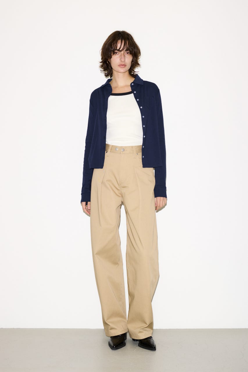 【THROW】J／W ADJUST CURVE TWILL パンツ BEG 0