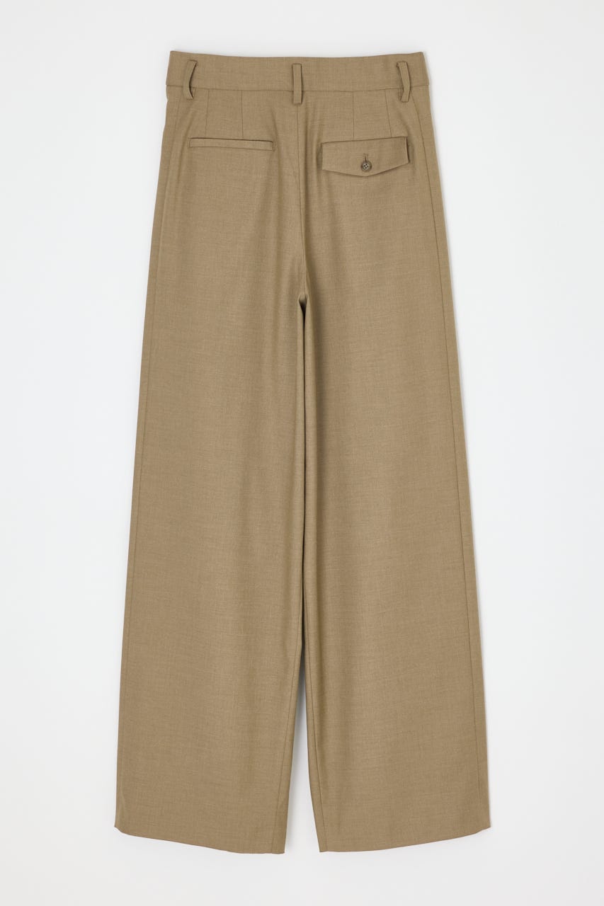 【THROW】L／W TUCK WIDE トラウザー BEG 0