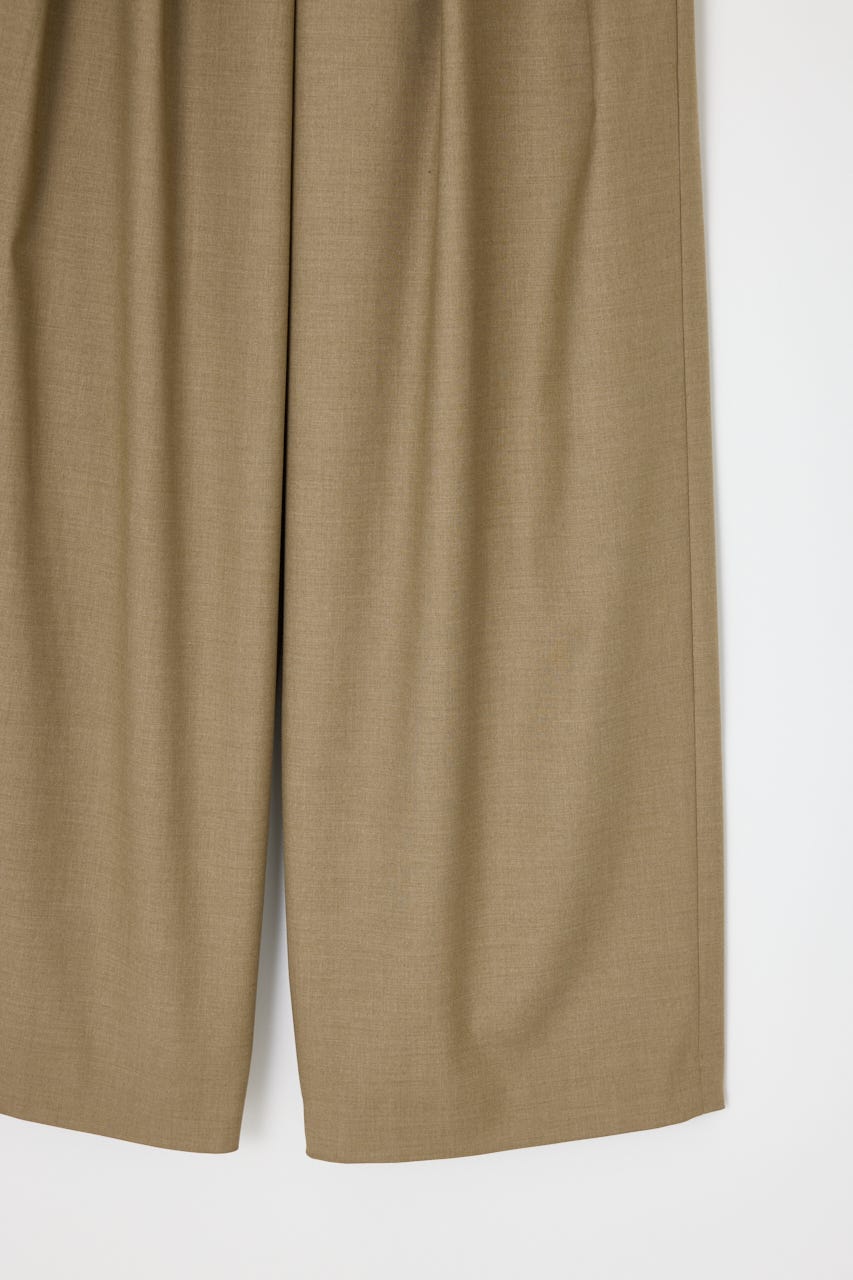 【THROW】L／W TUCK WIDE トラウザー BEG 0