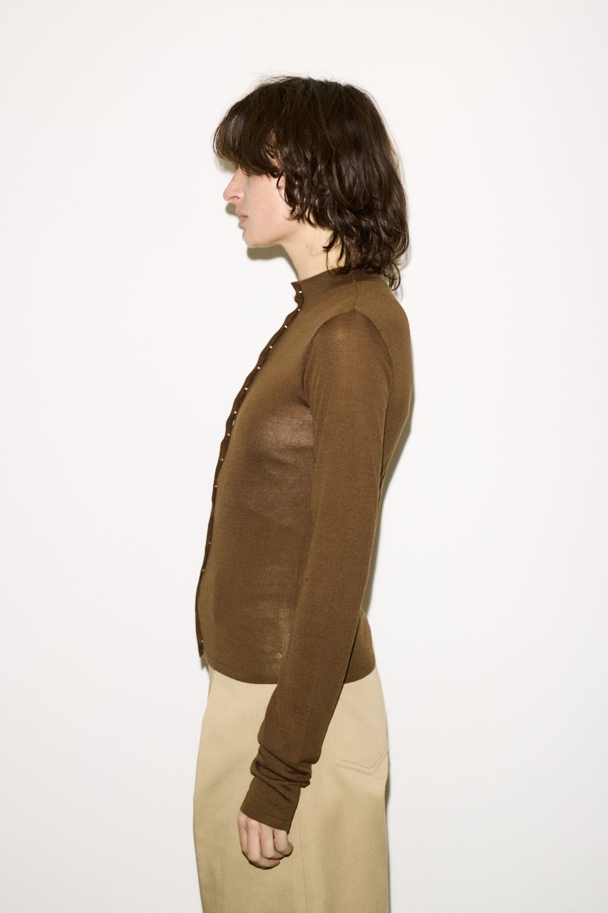 【THROW】RING BUTTONS トップス BRN FREE