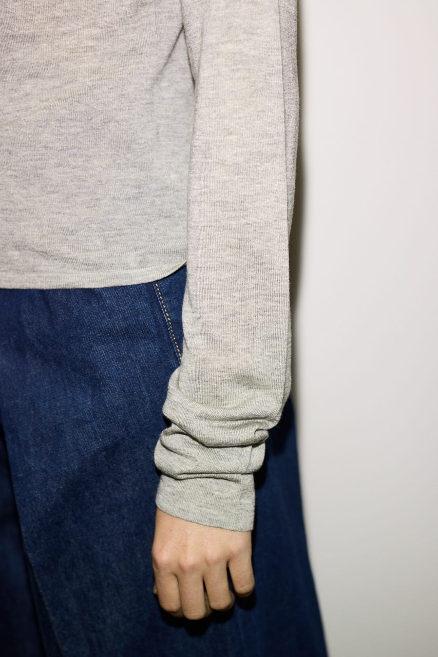 【THROW】RING BUTTONS トップス T.GRY FREE