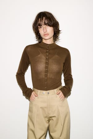 【THROW】RING BUTTONS トップス