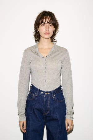 【THROW】RING BUTTONS トップス