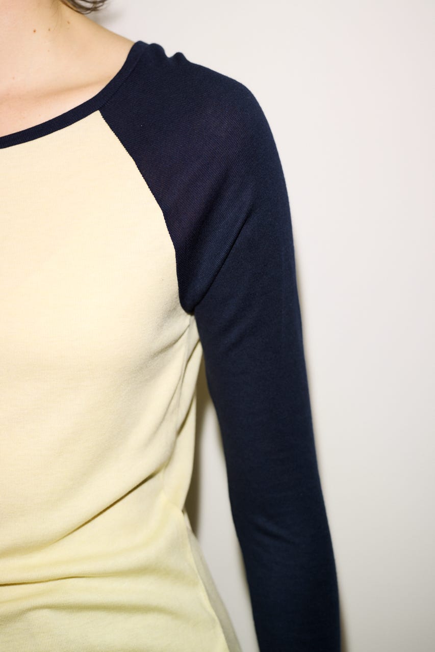 【THROW】FINE TOUCH RAGLAN L／S トップス NVY FREE