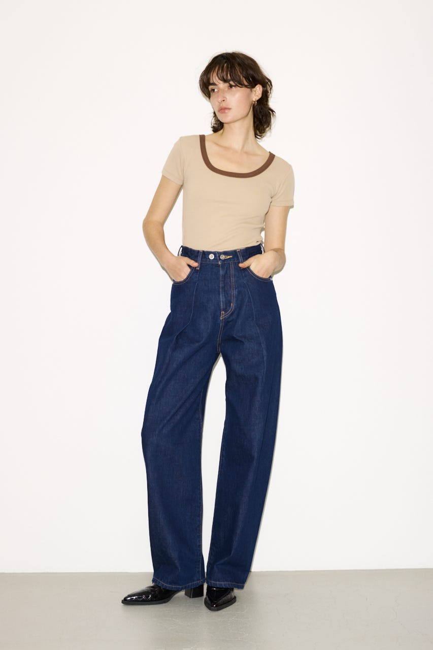 【THROW】RINGER Tシャツ BEG FREE