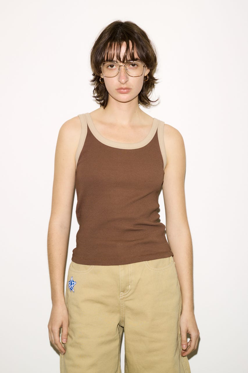 【THROW】RINGER タンクトップ BRN FREE