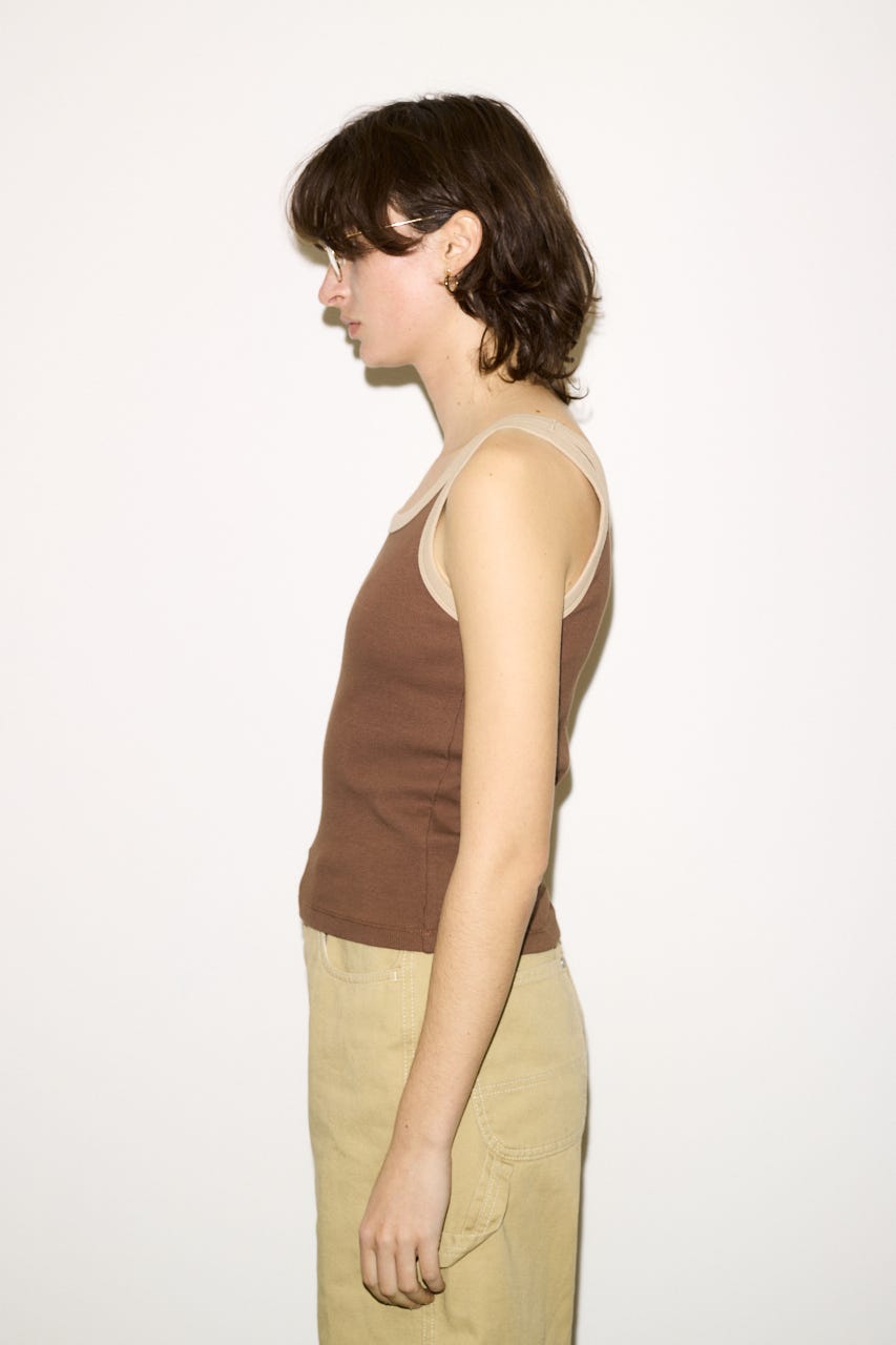 【THROW】RINGER タンクトップ BRN FREE