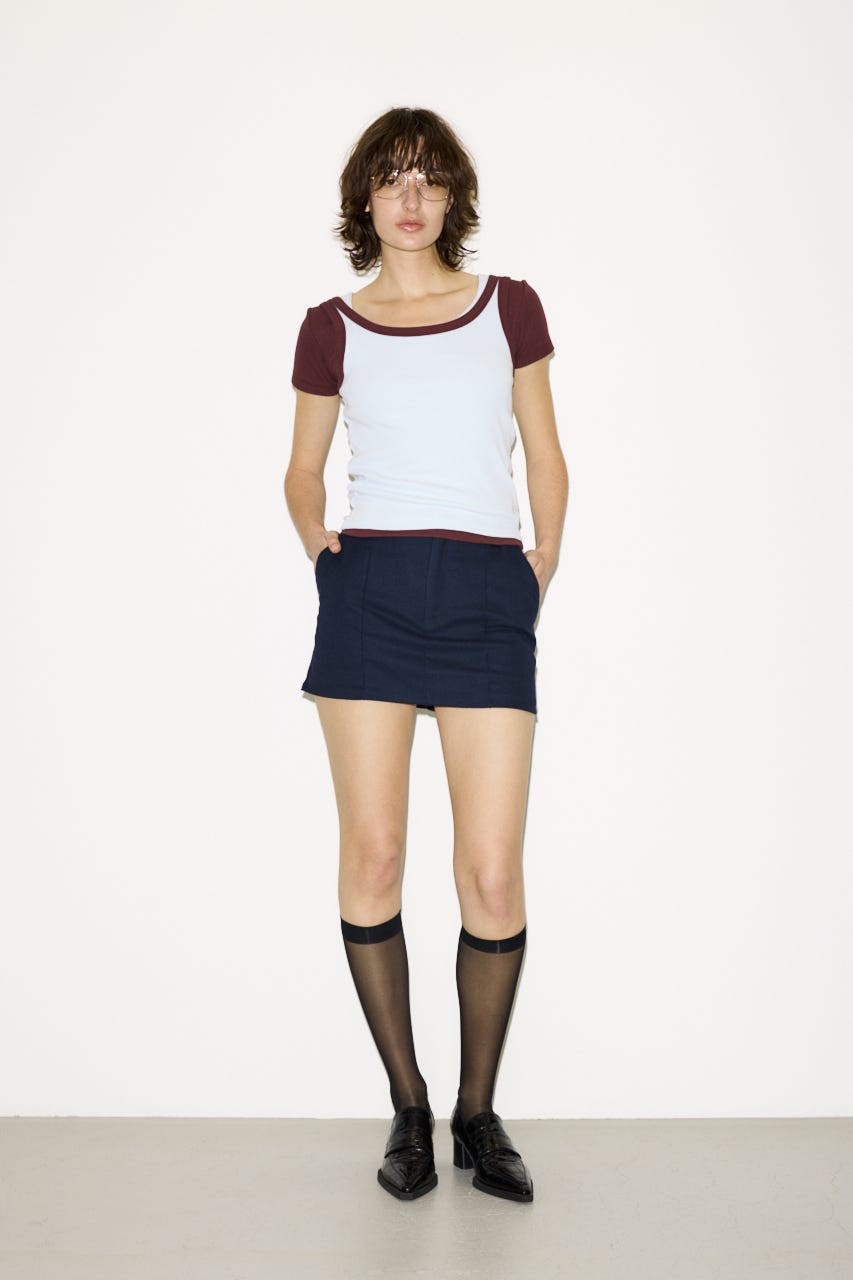 【THROW】RINGER タンクトップ L/BLU FREE