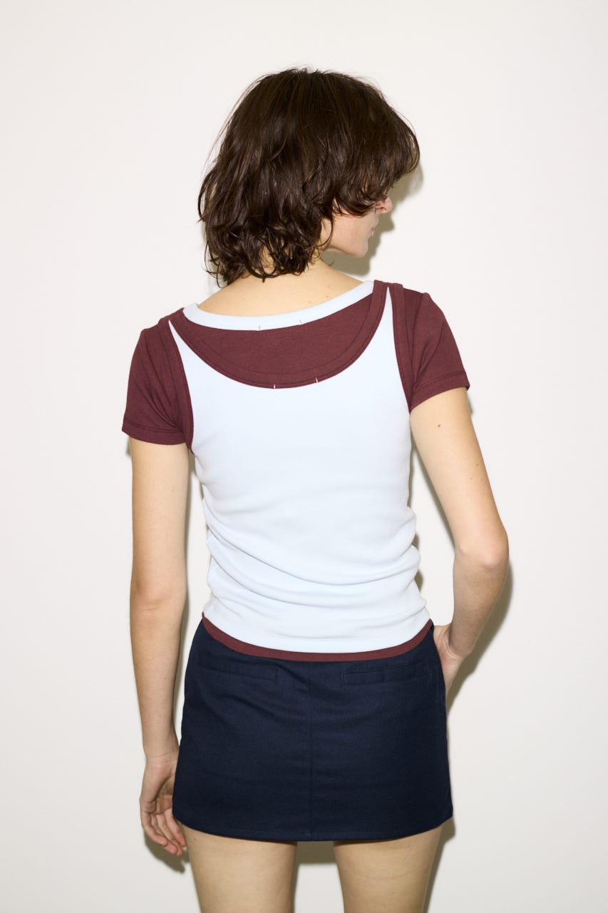 【THROW】RINGER タンクトップ L/BLU FREE