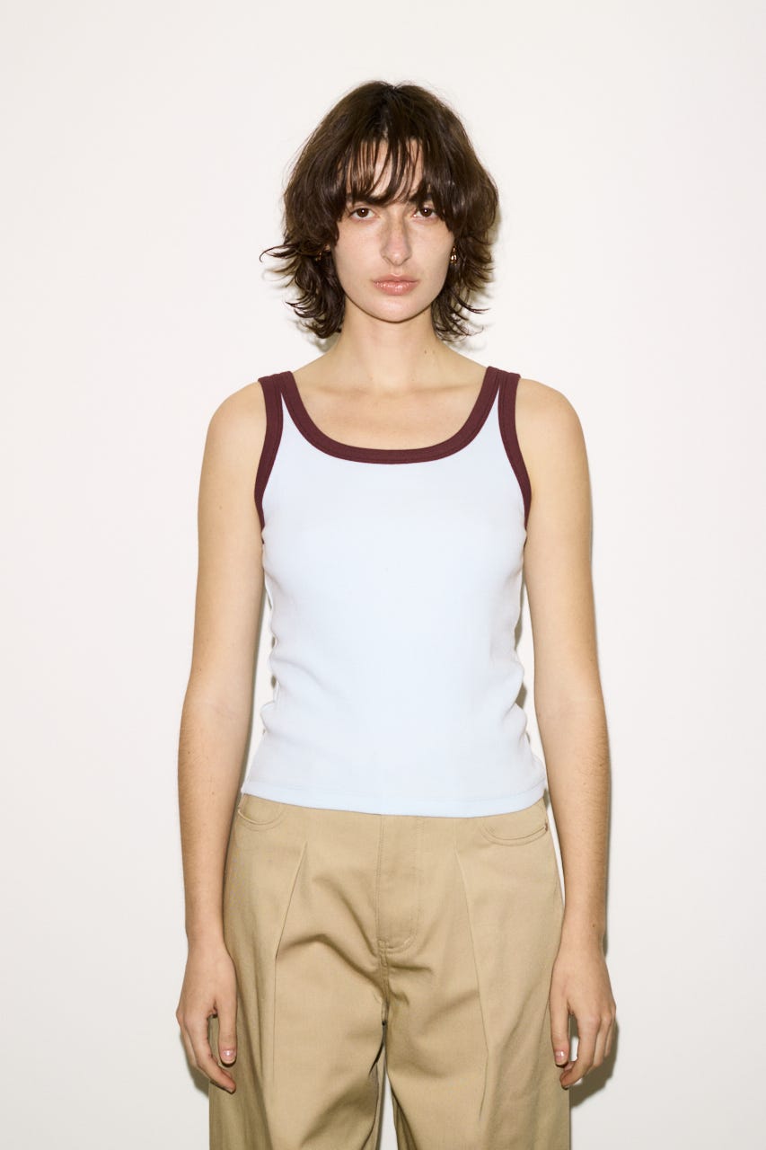 【THROW】RINGER タンクトップ L/BLU FREE