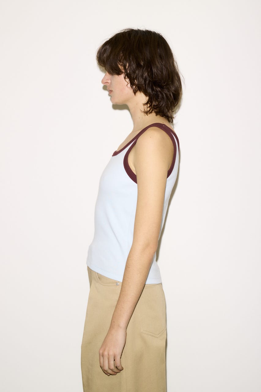 【THROW】RINGER タンクトップ L/BLU FREE