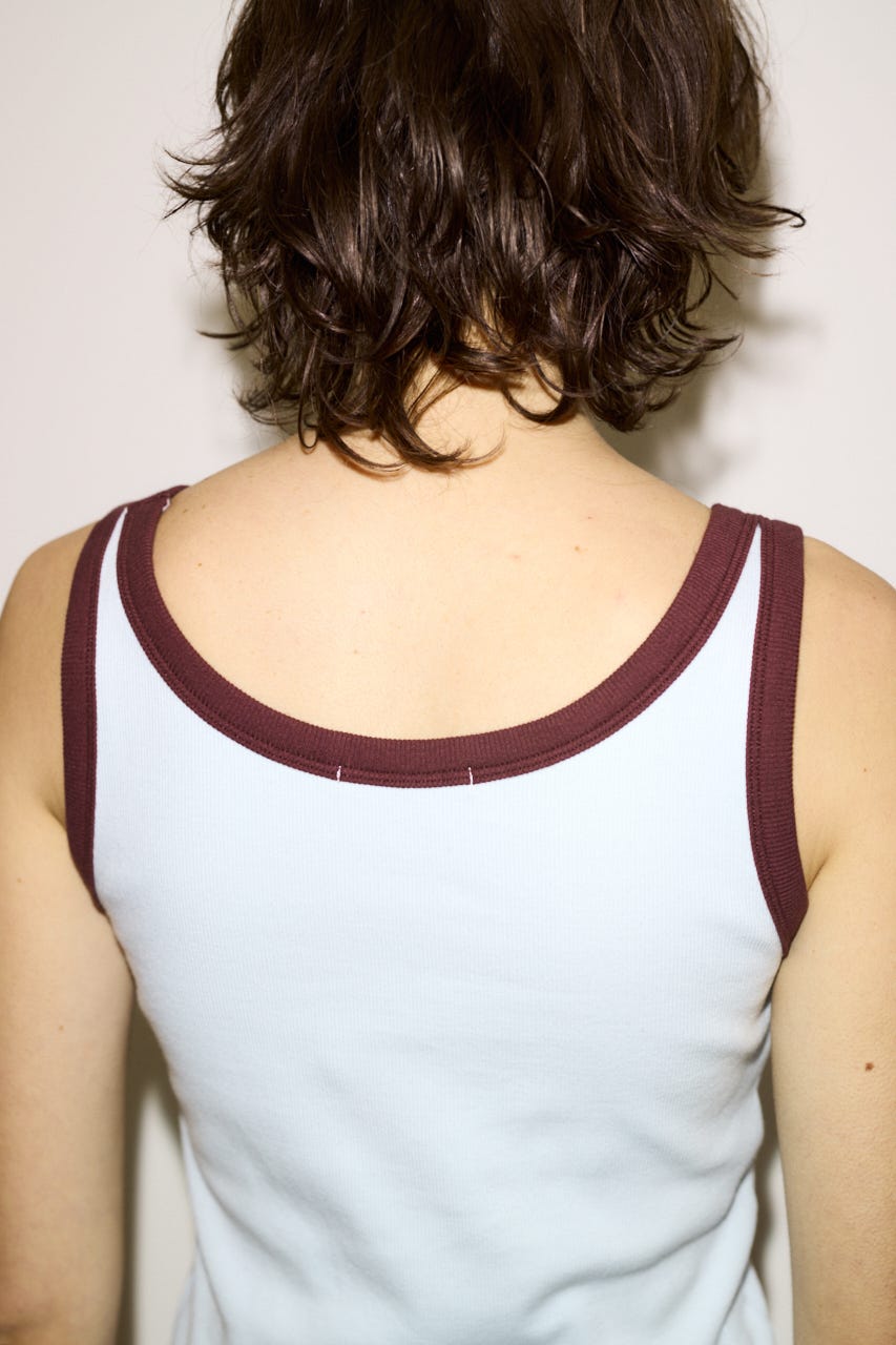 【THROW】RINGER タンクトップ L/BLU FREE