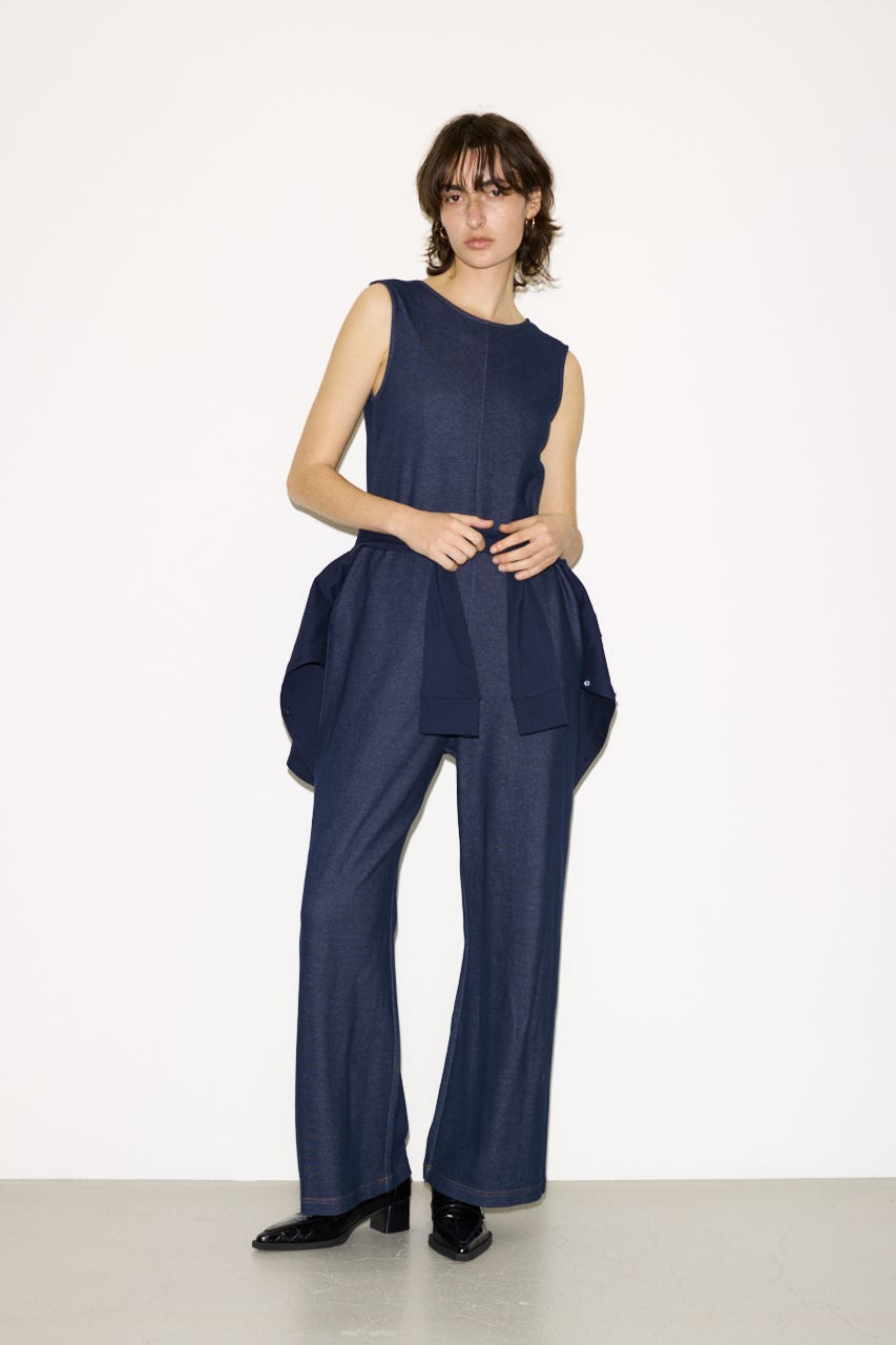 【THROW】BACK OPEN オールインワン NVY FREE