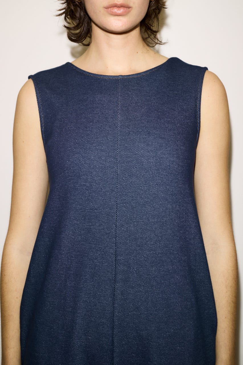 【THROW】BACK OPEN オールインワン NVY FREE