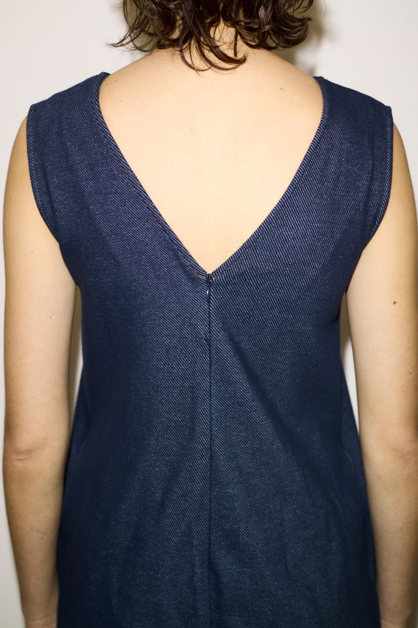 【THROW】BACK OPEN オールインワン NVY FREE