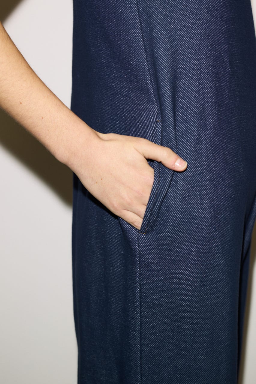 【THROW】BACK OPEN オールインワン NVY FREE