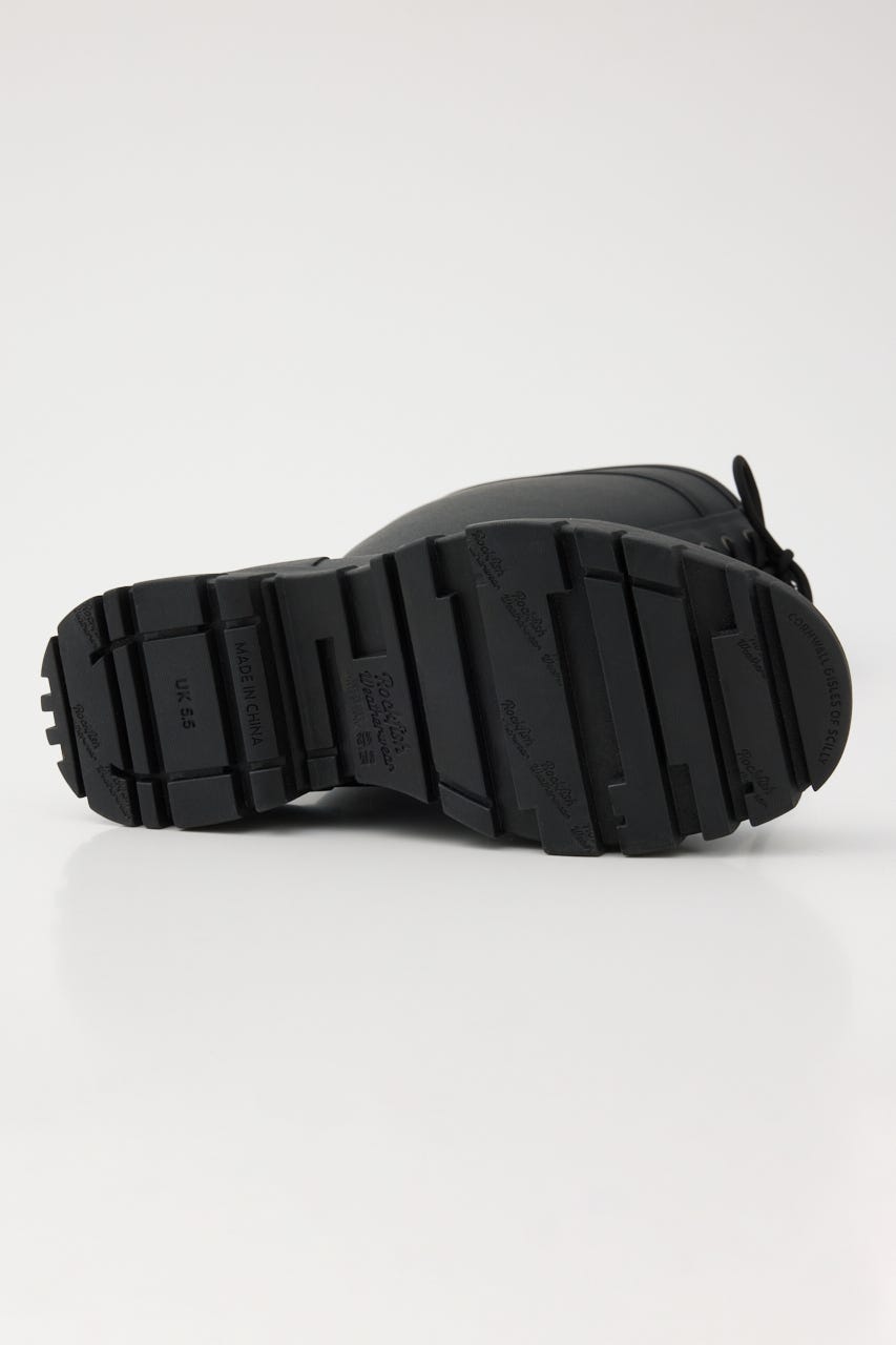 FLATFORM LACEUP RAINBOOTS_L／G BLK 23.0cm