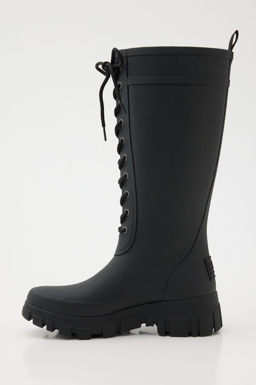 FLATFORM LACEUP RAINBOOTS_L／G BLK 23.0cm
