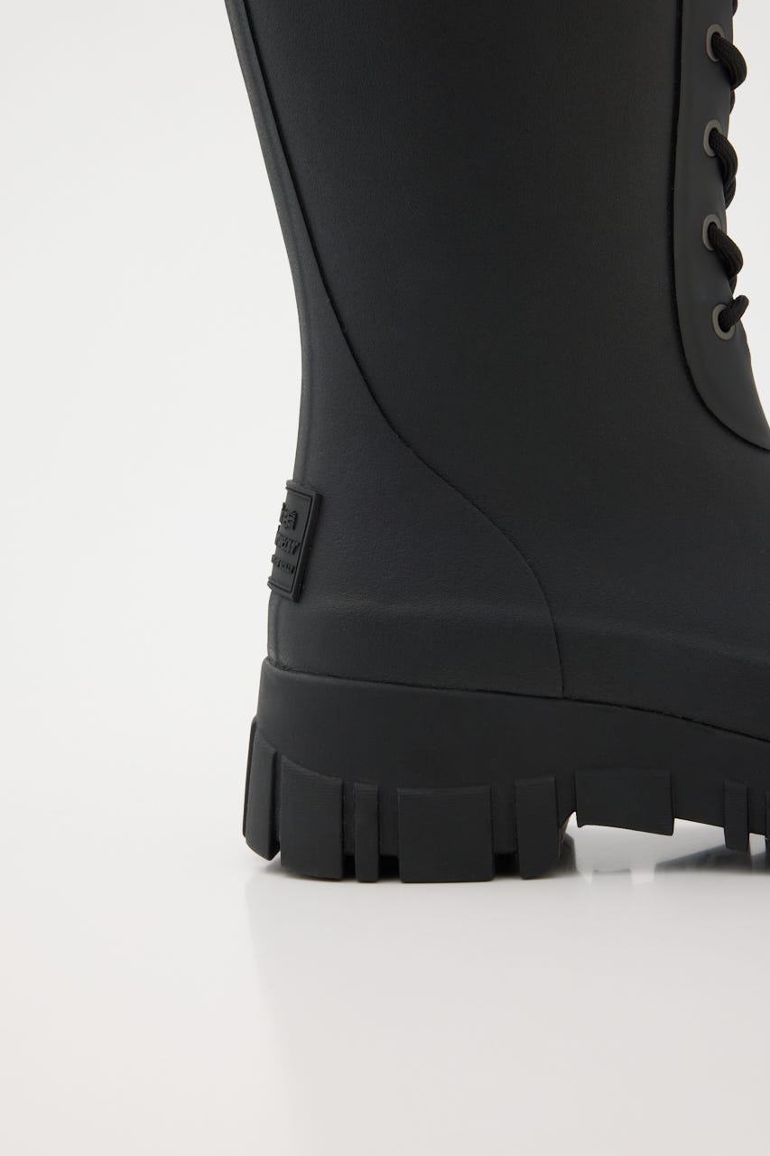 FLATFORM LACEUP RAINBOOTS_L／G BLK 23.0cm