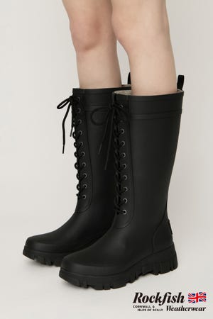 FLATFORM LACEUP RAINBOOTS_L／G