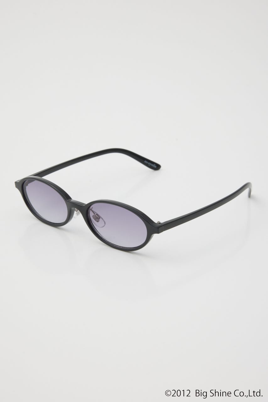 【noeyedia】OVAL FRAME アイウェア BLK FREE