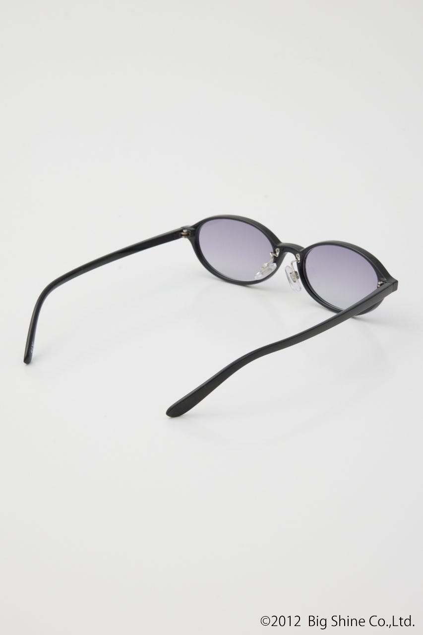 【noeyedia】OVAL FRAME アイウェア BLK FREE