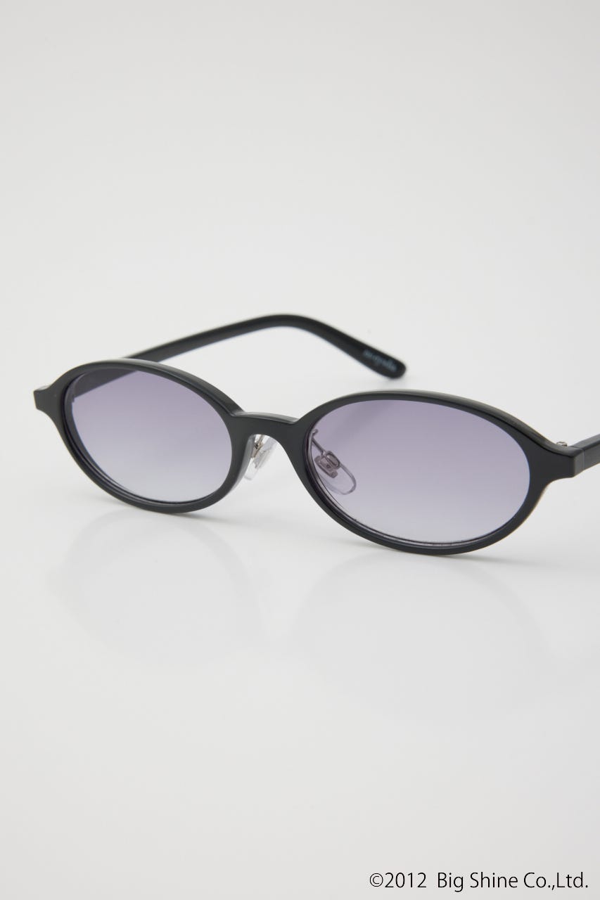 【noeyedia】OVAL FRAME アイウェア BLK FREE
