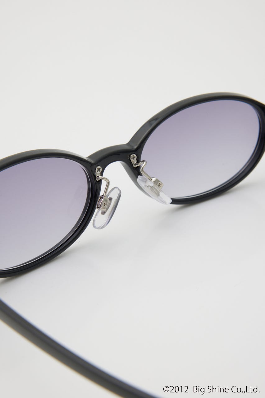 【noeyedia】OVAL FRAME アイウェア BLK FREE
