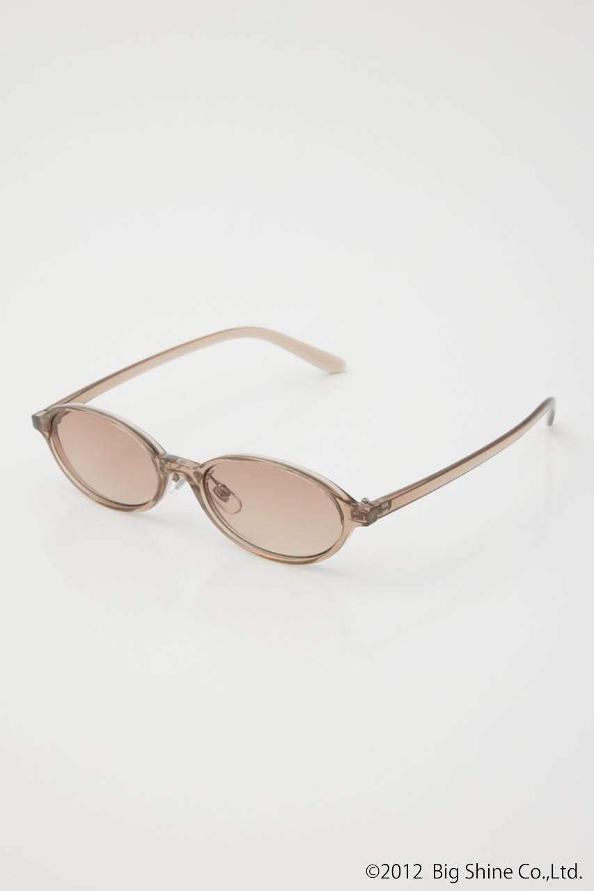 【noeyedia】OVAL FRAME アイウェア BRN FREE