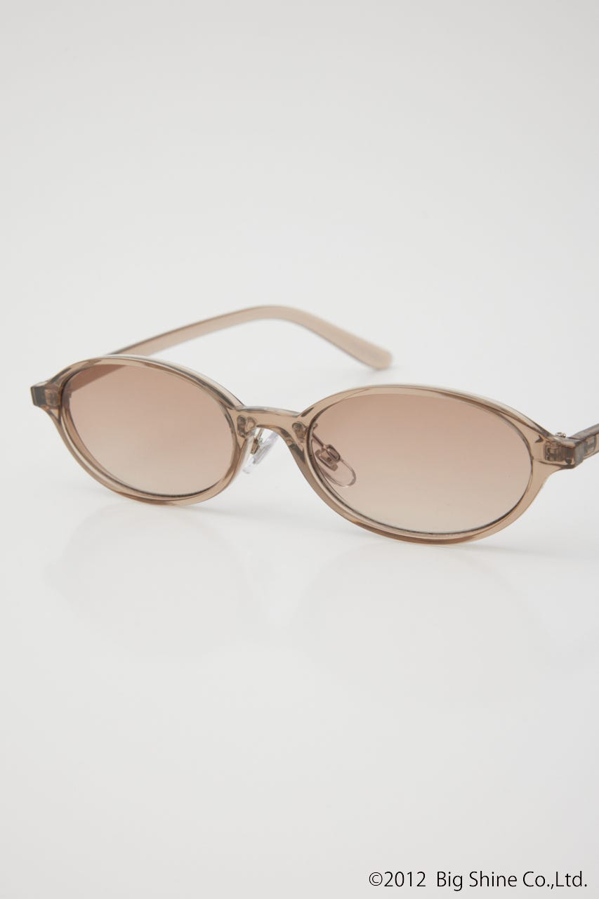 【noeyedia】OVAL FRAME アイウェア BRN FREE