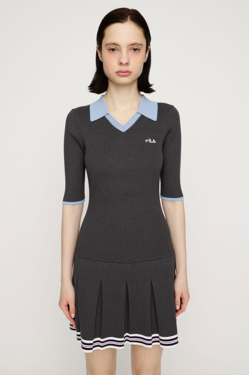 FILA x SLY BOX PLEATS ショートワンピース T.GRY 1