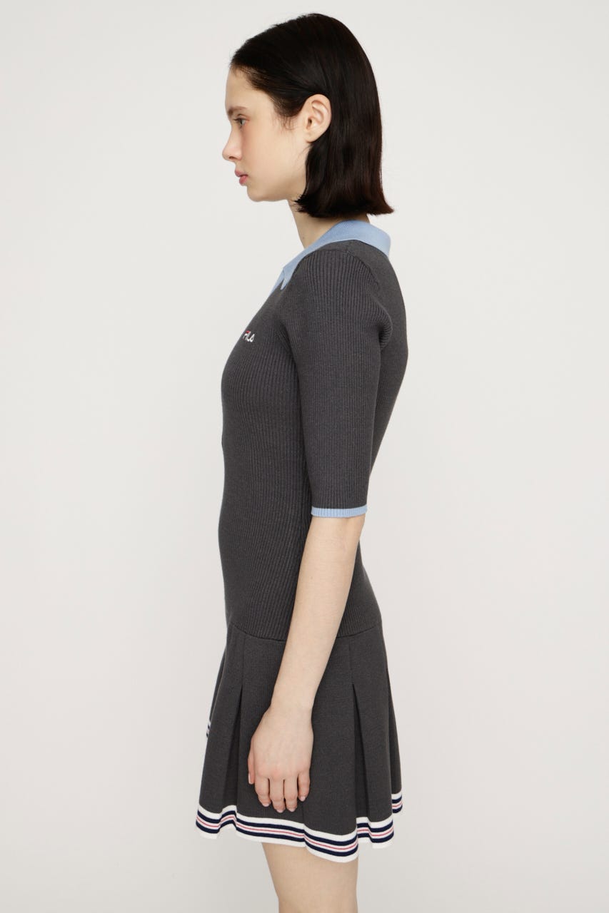 FILA x SLY BOX PLEATS ショートワンピース T.GRY 1