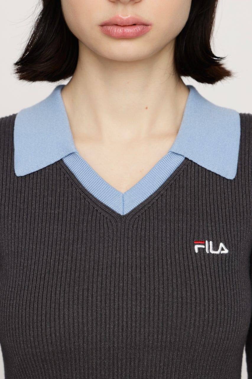 FILA x SLY BOX PLEATS ショートワンピース T.GRY 1