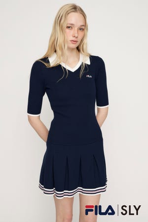 FILA x SLY BOX PLEATS ショートワンピース