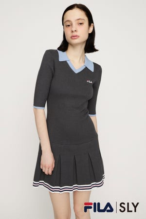FILA x SLY BOX PLEATS ショートワンピース