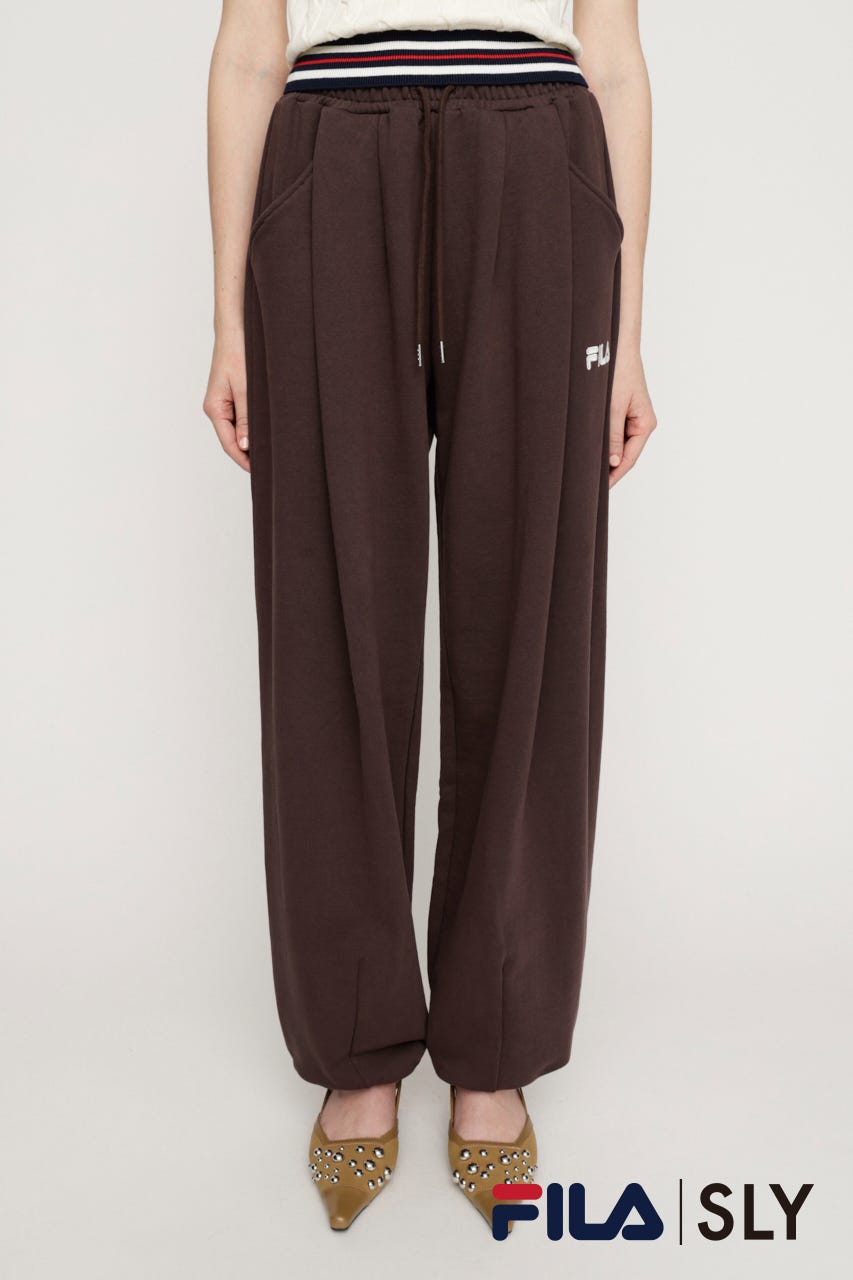 FILA x SLY BARREL LEG SW パンツ BRN FREE