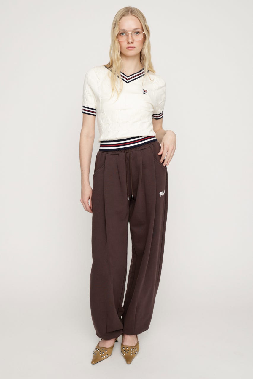 FILA x SLY BARREL LEG SW パンツ BRN FREE