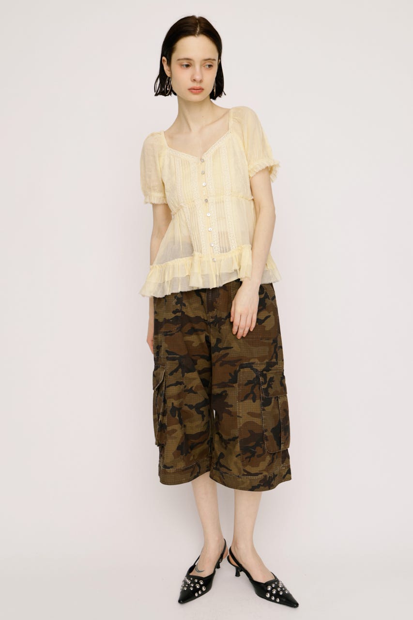 BABY DOLL COTTON ブラウス L/YEL FREE