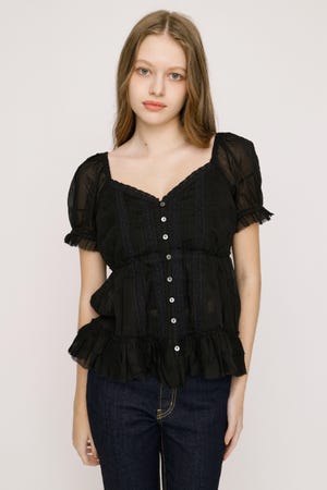 BABY DOLL COTTON ブラウス