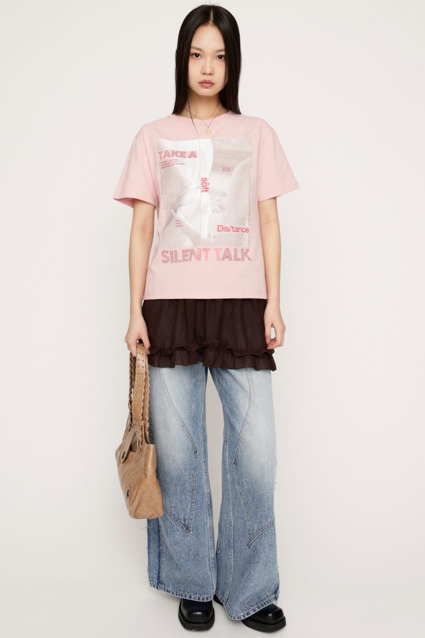 SHEER FRILL CAMI チュニック BRN FREE