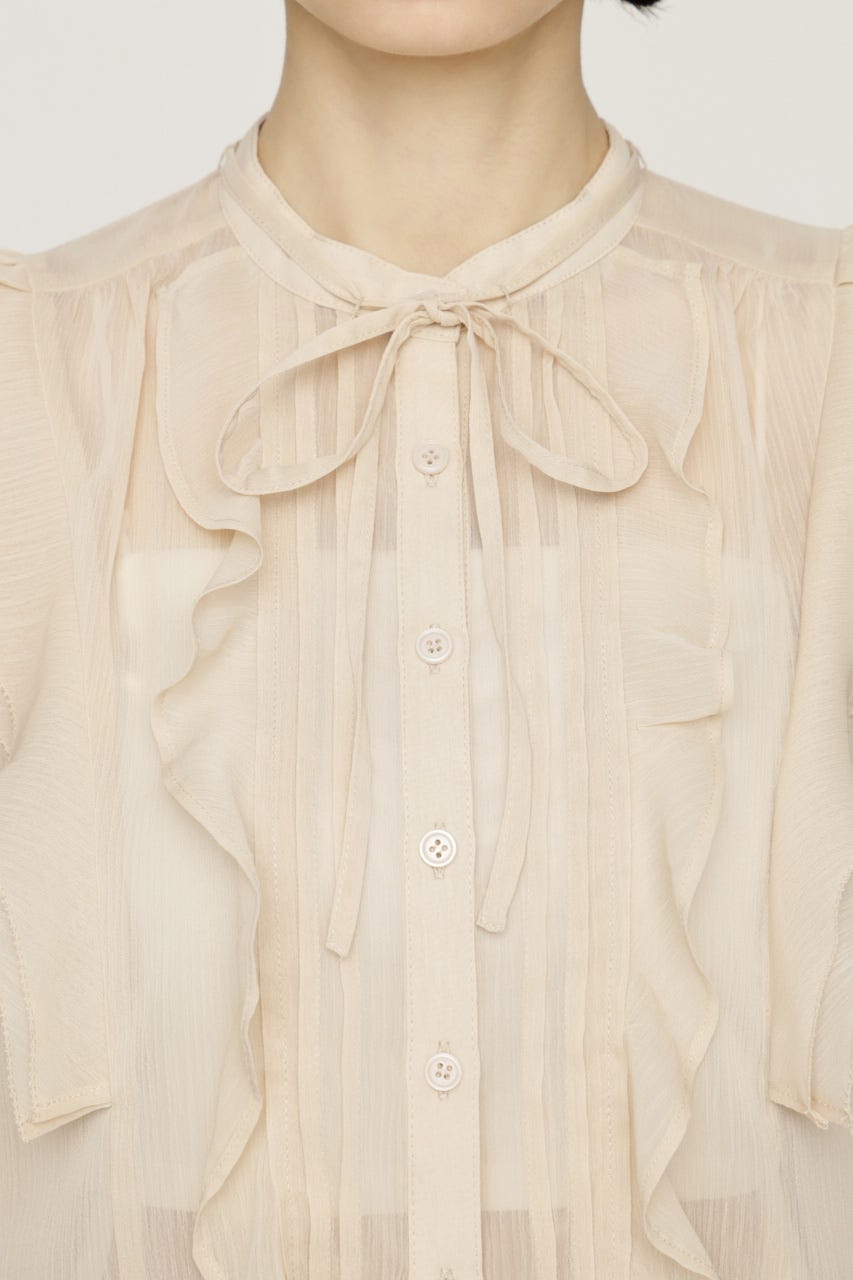 FRONT FRILL ブラウス L/BEG FREE